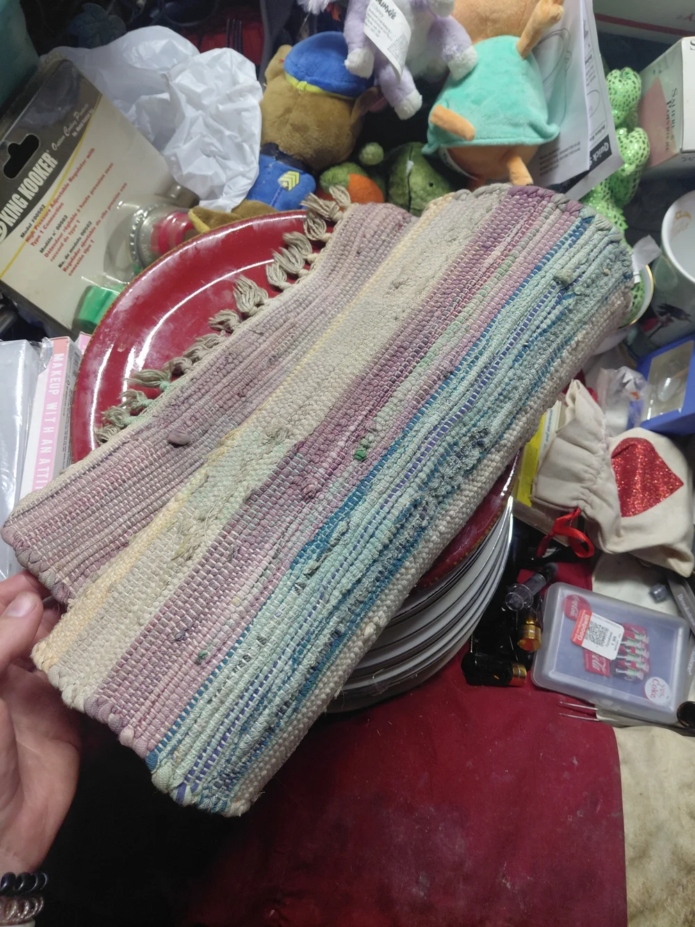 Handwoven Pastel Stripe Wall Tapestry - Unbranded